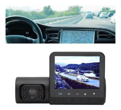 Frontal Cámara Seguridad Auto Pantalla 2.4 Dvr Full Hd 1080p