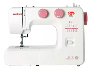 Máquina de coser recta Janome Edición Aniversario 311PG portable blanca 220V - 240V