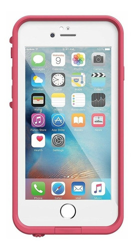 Funda iPhone 6 Plus Lifeproof Frë Sellado Rosa Sumergible