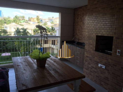 Apartamento Com 3 Dormitórios Sendo 2 Suítes À Venda, 107 M² Por R$ 950.000 - Alphaville - Barueri/sp - Ap0473