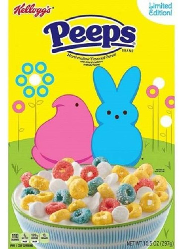 Kelloggs Peeps Marshmallow Cereal Con Sabor A Edición Limita