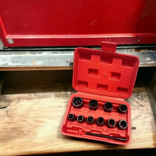 Set Extractores Pernos Juego De Dados 3/8 Caja De Dados 11pz