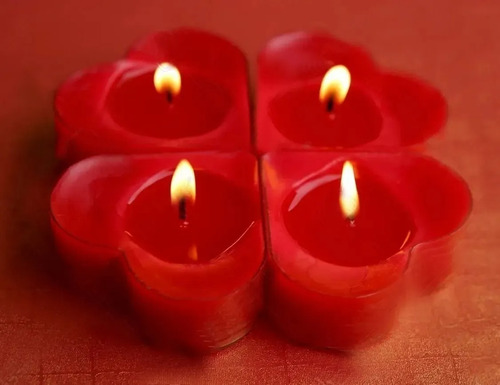 Imagen 3 de 10 de Velas Corazon X 20 Unidades
