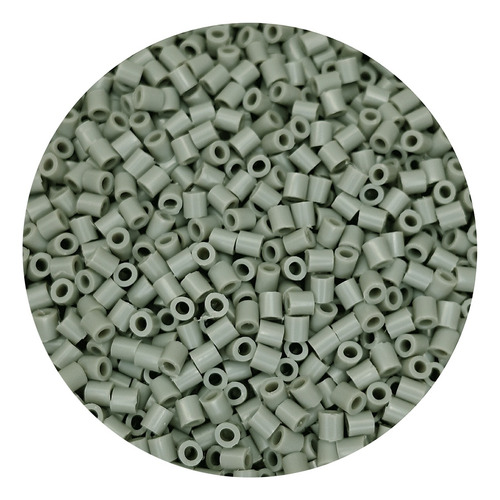 1kilo Hama Beads 5mm Color A , 18000beads Aprox Color Gris Diámetro 5 mm