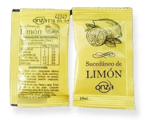 Sachet Limon Sucedáneo 900unid 10ml C/u