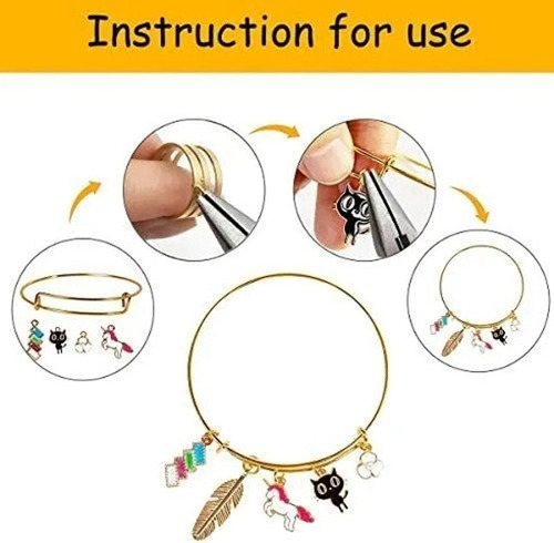 Kits De Colgantes De 300 Piezas Para Hacer Pulseras