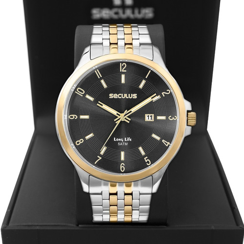 Relógio Masculino Seculus Long Life 20899gpsvba1