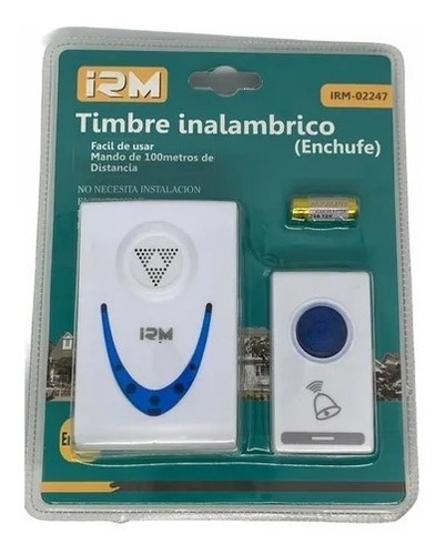 Imagen 3 de 4 de Timbre Inalámbrico Portátil Casa Melodía/enchufe Timbre 100m