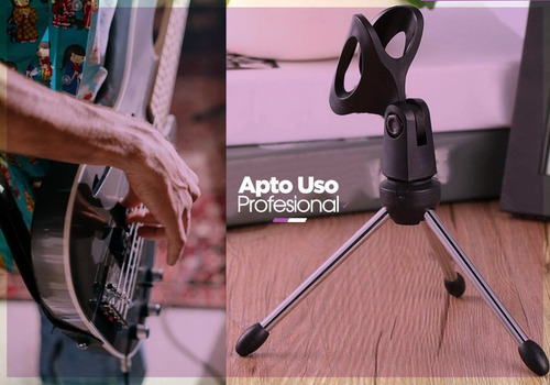 Pie Tripode Soporte Microfono Mesa + Pipeta 180° Universal