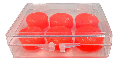 Tapones P Oídos Amasables Silicona X 6 Lisfar Naranja