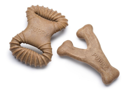 Benebone Puppy 2-pack Bacon Brinquedo Morder Cães Filhotes