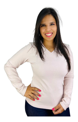 Blusa Termica Plus Size Avesso Com Pelo