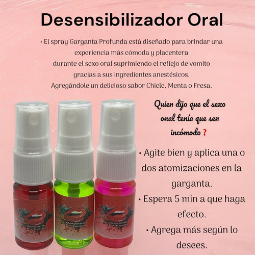 Desensibilizador Oral + Multiorgásmico + Condon Texturizado