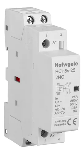 Hofwgele Hch8s-25 Contactor De Ca 25a 2p 110v 120v 2 Polos
