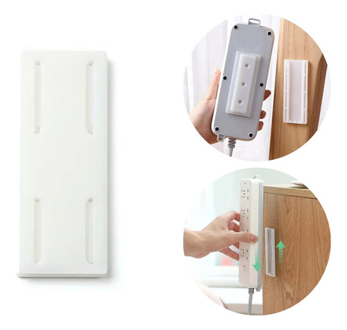 Suporte Fixador Adesivo Encaixe Tomada Modem Parede Multiuso
