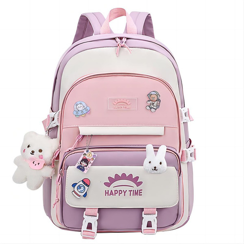 Hermosa mochila escolar para niñas de 3 a 9 años Nova 2023 Li Color rosa/pequeña