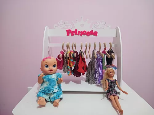 Closet e Arara para roupas da Barbie