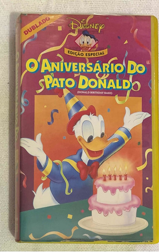 Fita Vhs O Aniversário Do Pato Donald