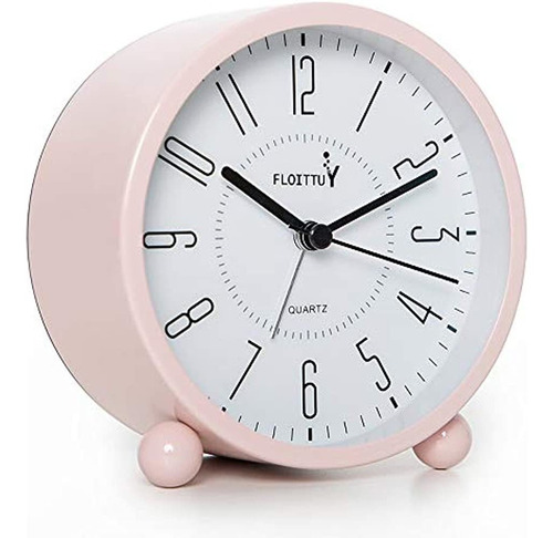 Floittuy Reloj Despertador Súper Silencioso De 5 Colores, De