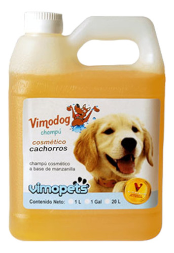 Vimodog Comestico Cachorro 1lt Champú Para Perro Cachorros