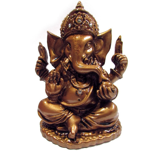 Ganesh Com Cristais 10cm Hindu Gods
