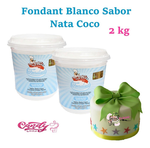 Fondant Nata Coco 2 Kilos Ma Baker And Chef Envio Gratis