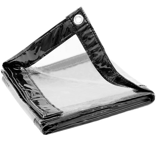 Bycdd Transparent Tarpaulin Waterproof Clear Tarp Edge 2