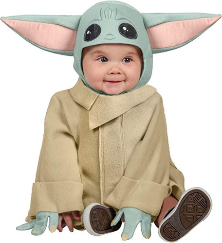 Disfraz Baby Yoda Talla Infantil 6-12 Meses Marca Rubie´s