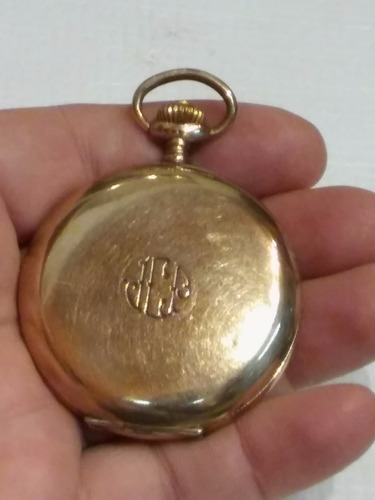 Reloj Longines Oro Plaque 3 Tapas Funcionando De Bolsillo (Usado)
