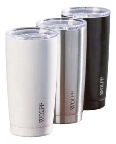 Copo Térmico Inox Com Tampa Bebidas Cerveja Água Café 600ml Cor Preto Liso