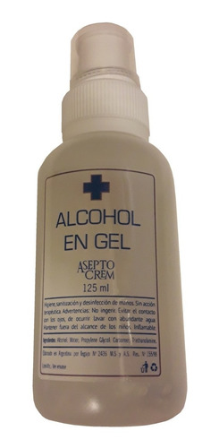 Alcohol En Gel Antibacterial Higienizante Para Mano 125ml Ab