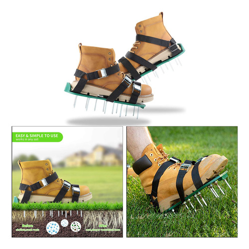 Zapatos Aireadores De Césped Con Correas De Aireador De Zapatos Aireadores De Césped Con Correas De Aireador De