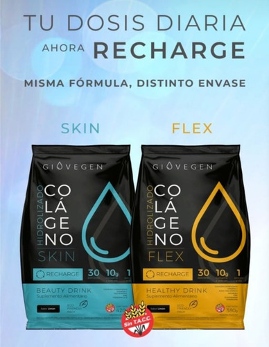 Giovegen Flex Recharge - Colágeno Hidrolizado Bebible