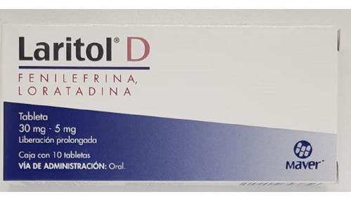 Laritol D Grageas Liberación Prolongada 30/5 Mg, 10 Grageas