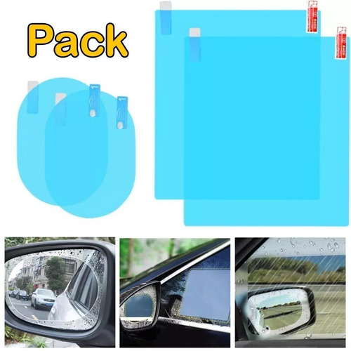 Pack X2 Lamina Antiempañante Retrovisor + X2 Lamina Ventana