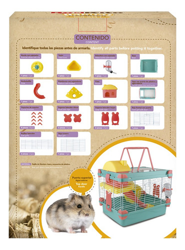 Jaula Para Hamster Habitat Milan I Para Hamster Red Kite