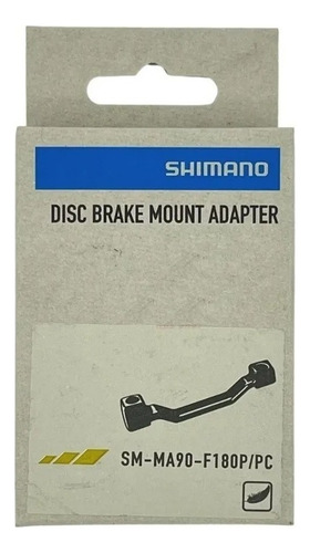 Adaptador Pm/Pm delantero Sm Ma90 de 180 mm con montaje en poste de Shimano