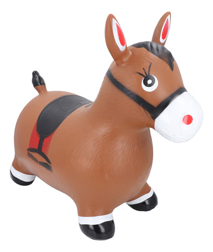 Cavalo De Salto Inflável Bouncy Brown Ride On Bouncing