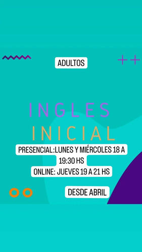 Curso De Inglés Para Adultos De Nivel Inicial