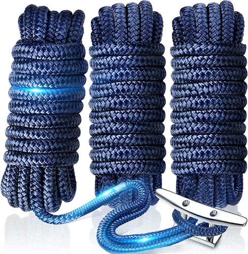 Dock Lines  Ropes Boat Accessories3pc 12inx15 Cuerdas P...