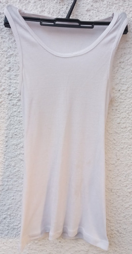 Musculosa Blanca Dama Talle S.