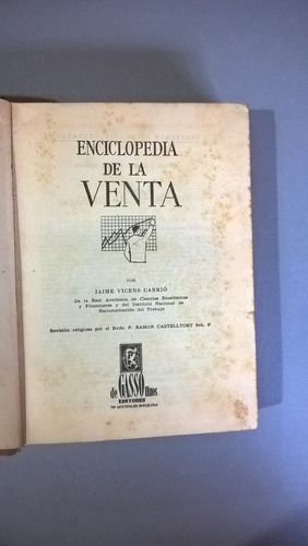 Enciclopedia De La Venta - Vicens Carrió - De Gasso