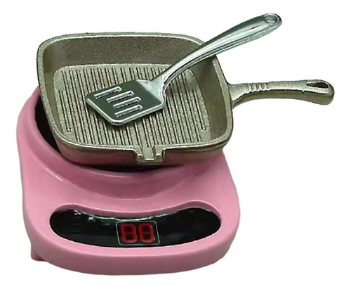 Casa De Muñecas A Escala 1/12, Horno Eléctrico En Rosa