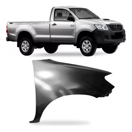 Paralama Hilux 2012/2015 Cabine Simples Sem Furo Direito 