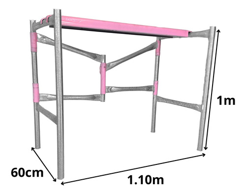 Andamio Ligero Plegable Sbt-10 Multiusos + Plataforma