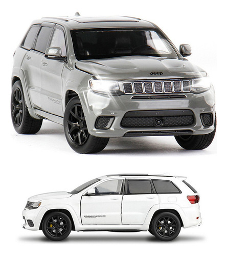 Jeep Grand Cherokee Miniatura Metal Coche Con Luces Y Sonido