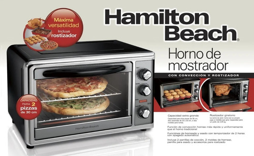 Horno Convención Hamilton Beach Rostizador 28ltrs Nuevo