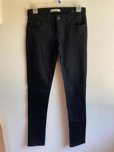 Jeans Levis 710 Super Skinny Color Negro Niña Talla 16 Años