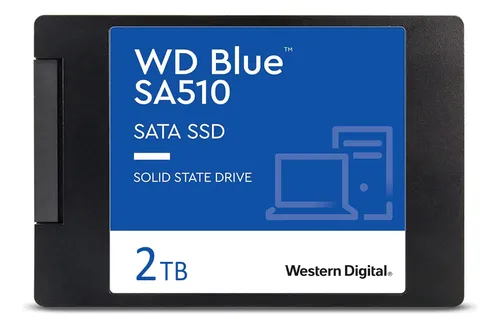 Ssd 2tb 2.5 Sata 3 560mb/s Leit- 520mb/s Grav Wdblue Sa510 Wds200t3b0a Western Digital