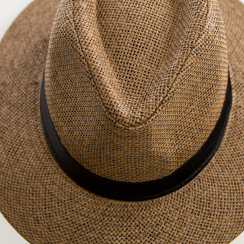 Sombrero Británico Casual Jazz Beach Straw
